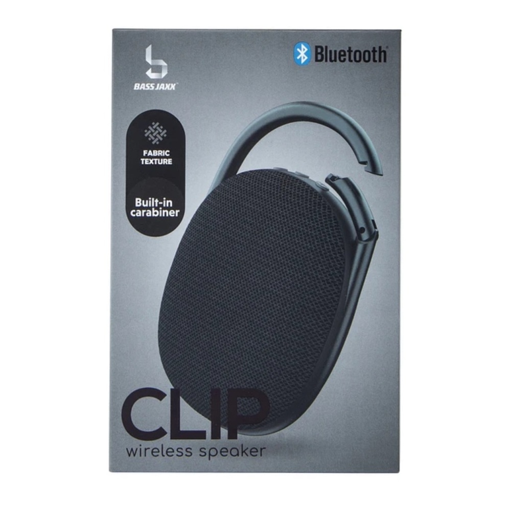 Black Clip Portable Wireless Speaker